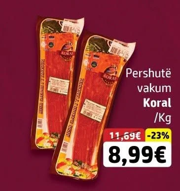 Pershutë Vakum Koral /kg