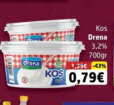 Kos Drena 3, 700GR