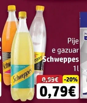 Pije E Gazuar Schweppes 1L