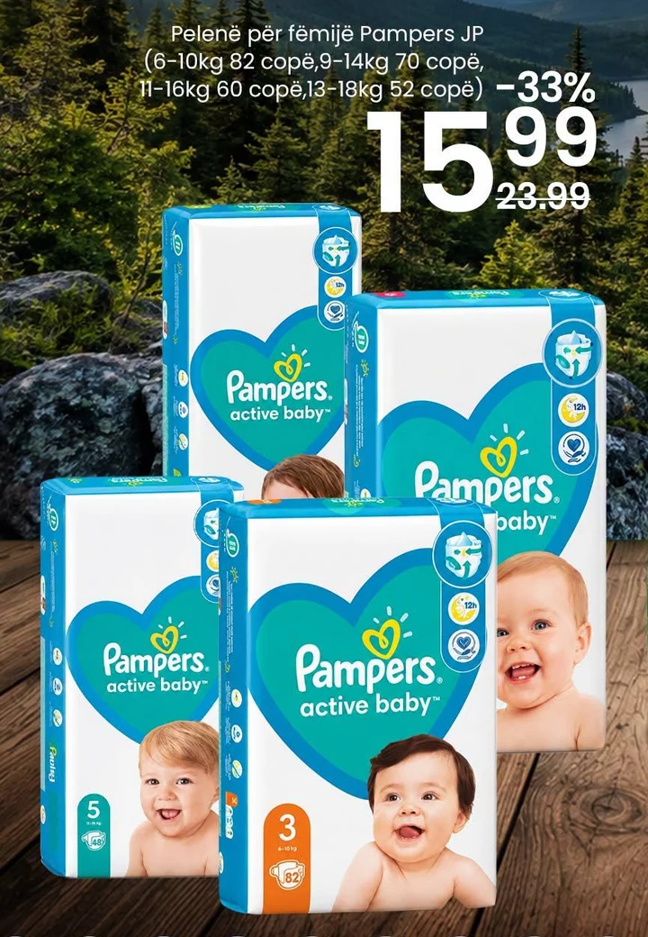 Pelena për Fëmijë Pampers Jp