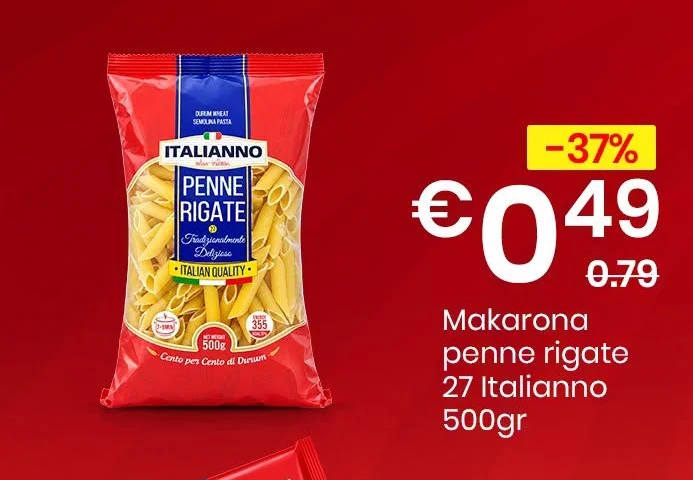 Makarona Penne Rigate 27 Italianno 500GR