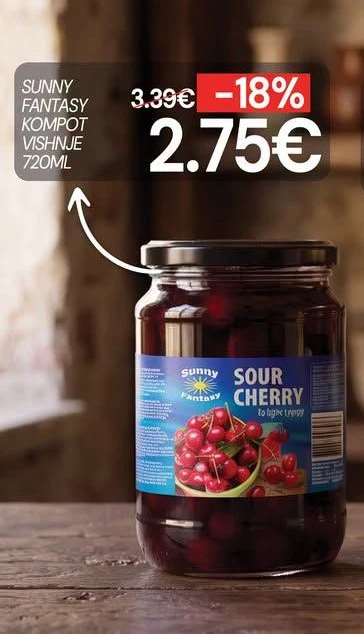 Sunny Fantasy Kompot Vishnje 720ML