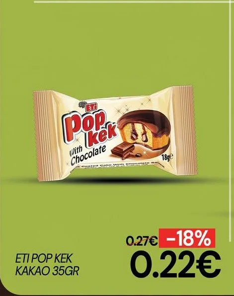 Eti Pop Kek Kakao 35GR