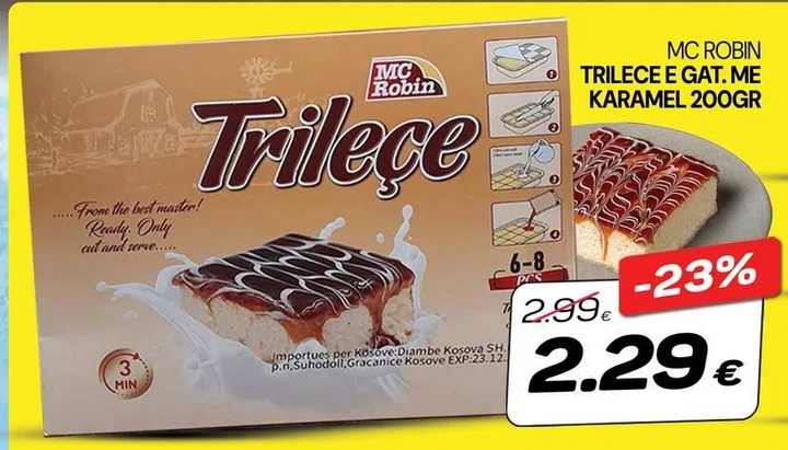 Mc Robin Trilece E Gat.me Karamel 200GR