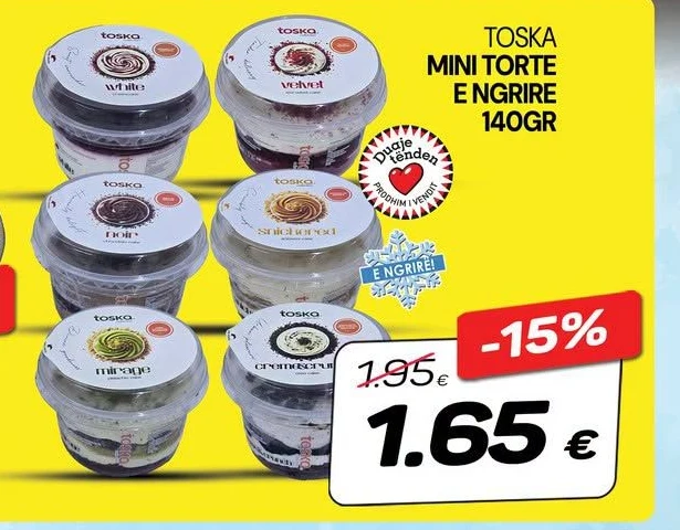 Toska Mini Torte E Ngrire 140GR