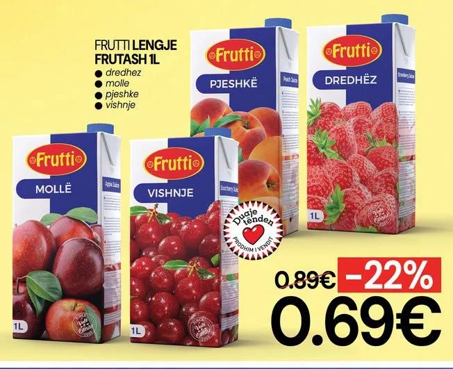 Frutti Lengje Frutash 1L Pjeshke