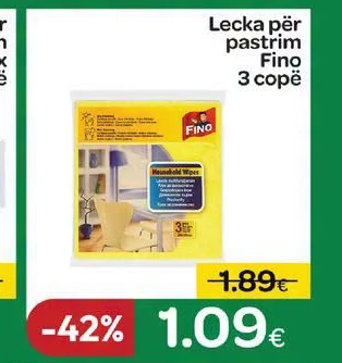 Lecka për Pastrim Fino 3 Copë