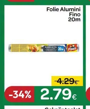 Folie Alumini Fino 20M