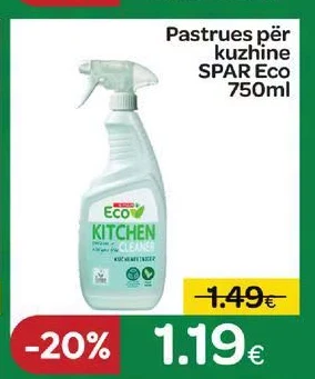 Pastrues për Kuzhinë Spar Eco 750ML