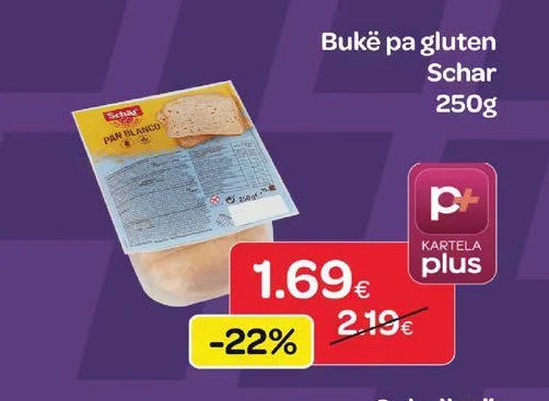 Bukë pa Gluten Schar 250G