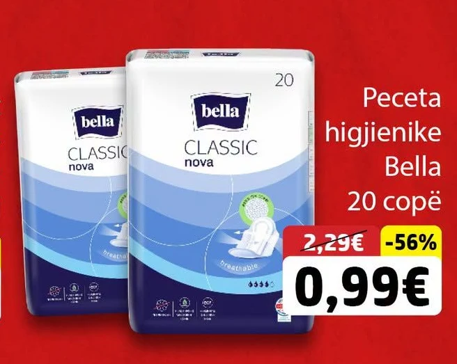 Peceta Higjienike Bella 20 Copë
