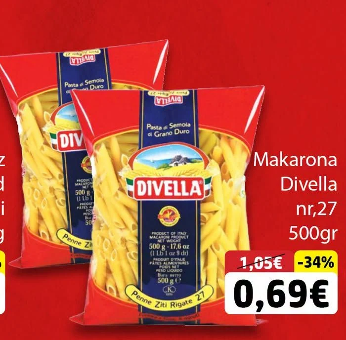 Makarona Divella NR,27 500GR