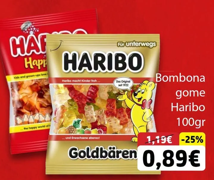 Bombona Gome Haribo 100GR