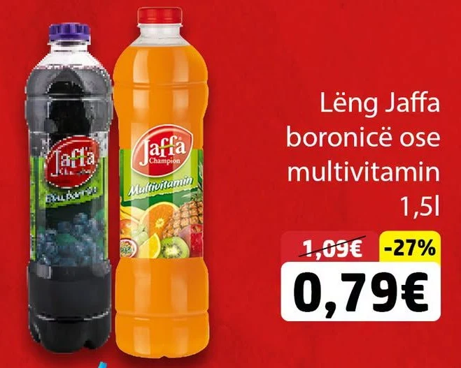 Lëng Jaffa Boronicë Ose Multivitamin 1,5L