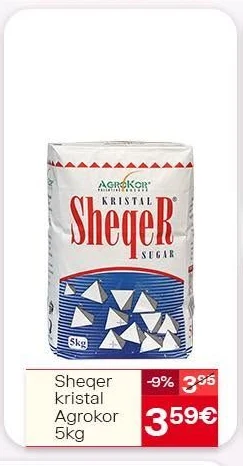 Sheqer Kristal Agrokor 5KG