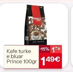 Kafe Turke E Bluar Prince 100GR