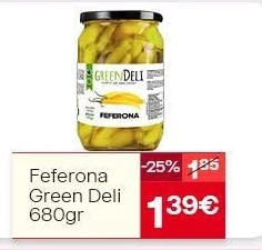 Feferona Green Deli 680GR