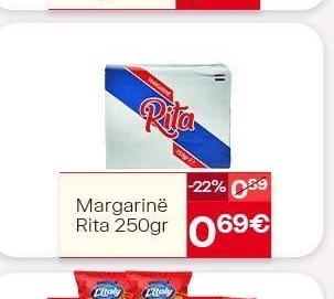 Margarinë Rita 250GR