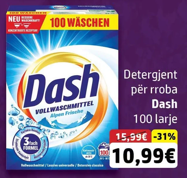 Detergjent për Rroba Dash