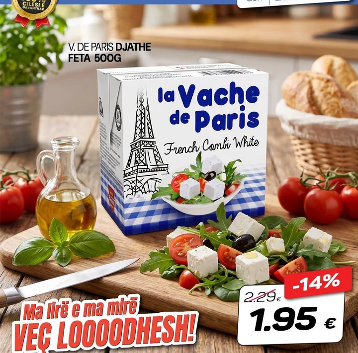 La Vache De Paris Djathë Feta 500G