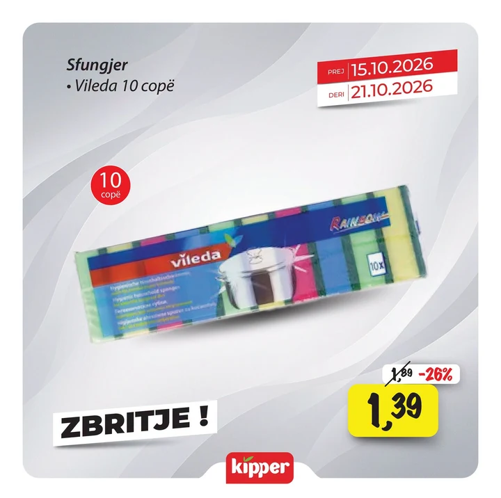 Vileda Sfungjer 10 Copë