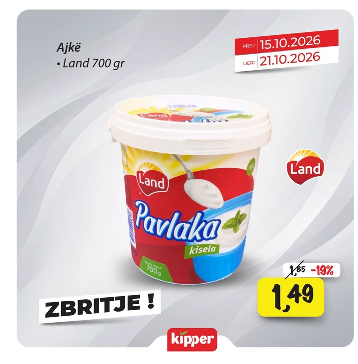 Land Pavlaka Kisela 700 Gr