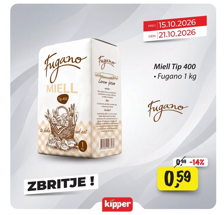 Fugano Miell Tip 400 1 Kg