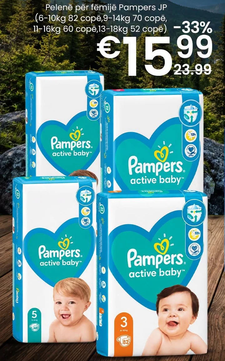 Pelenë për Fëmijë Pampers Jp