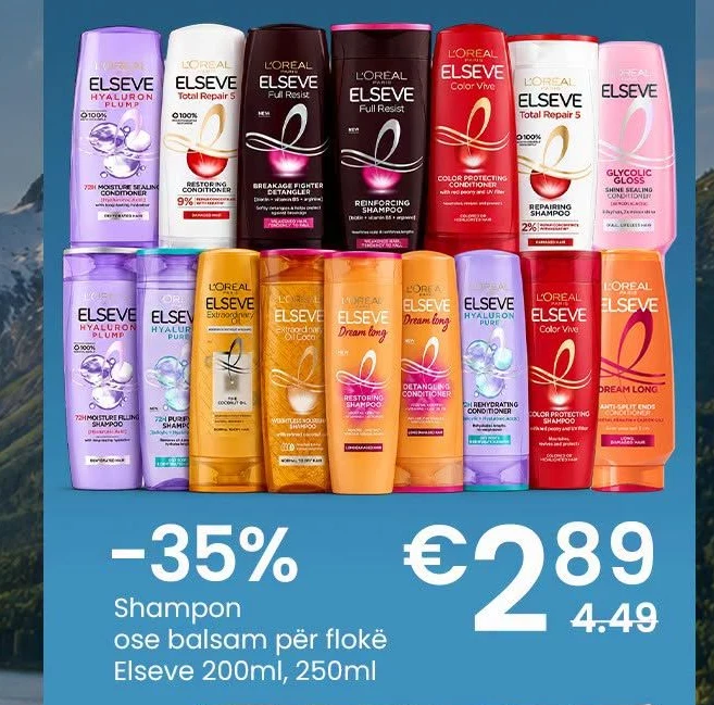 Shampon Ose Balsam për Flokë Elseve 200ML, 250ML