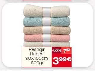 Peshqir I Larjes 90X150CM 600GR
