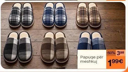 Papuçe për Meshkuj