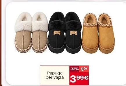 Papuçe për Vajza