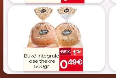 Bukë Integrale Ose Thekre 500GR