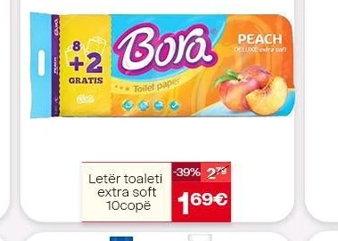 Letër Toalet Extra Soft 10 Copë