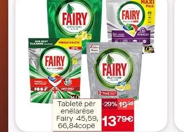 Tabletë për Enëlarëse Fairy 45,59,66,84 Copë