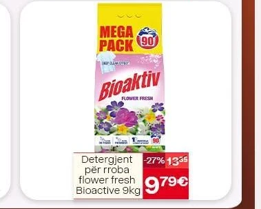 Detergjent për Rroba Flower Fresh Bioactive 9KG