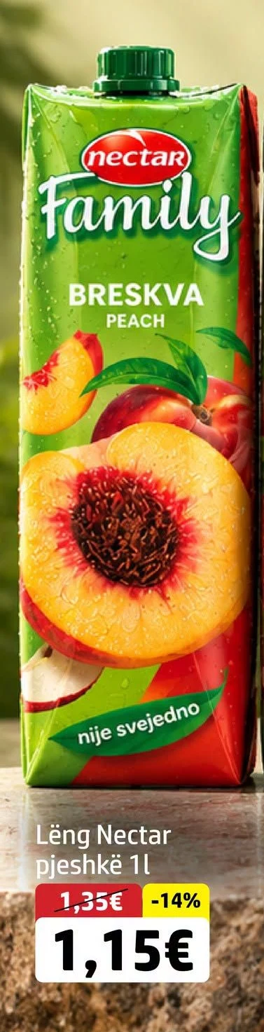 Lëng Nectar Pjeshkë 1L