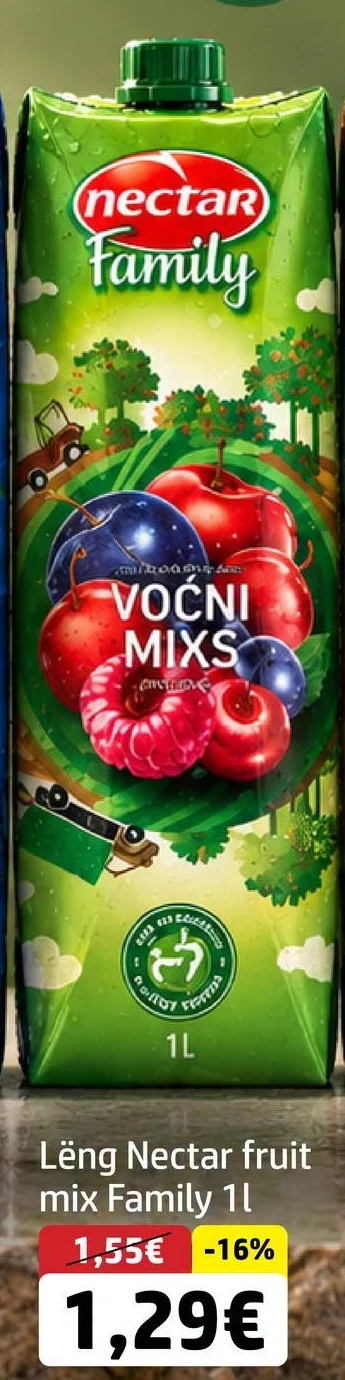 Lëng Nectar Fruit Mix Family 1L