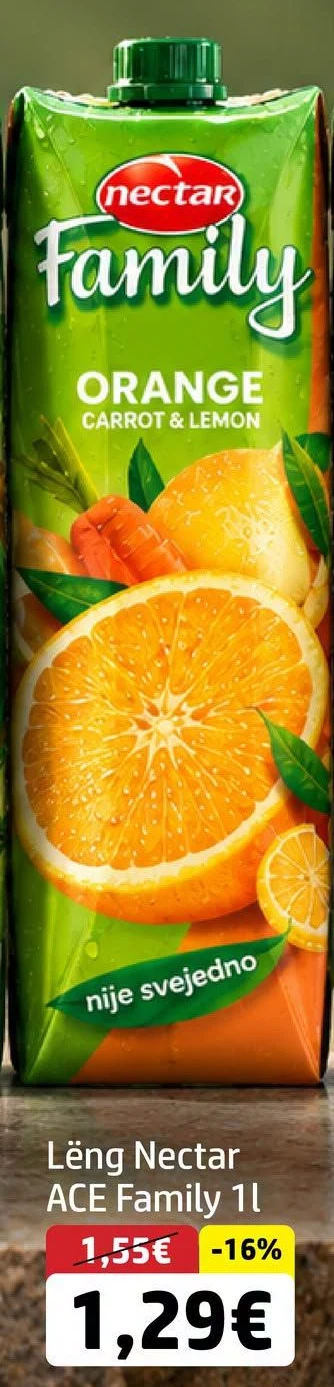 Lëng Nectar Ace Family 1L