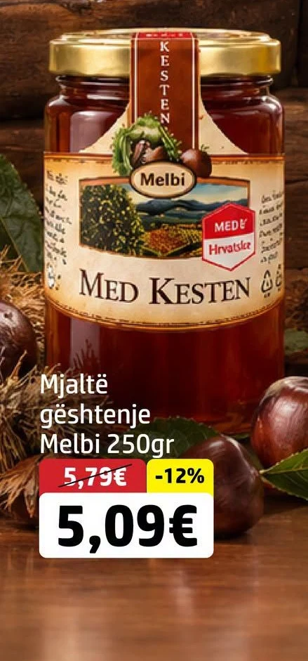 Mjaltë Gështenje Melbi 250GR