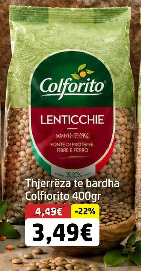 Thjerrëza Te Bardha Colfiorito 400GR