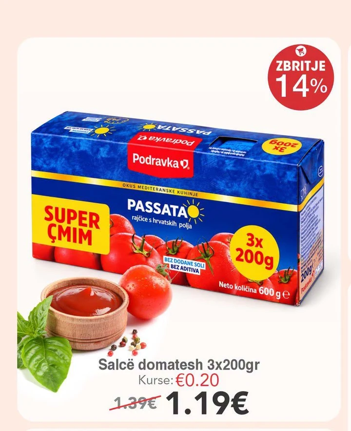 Salcë Domatesh 3X200GR